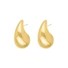 Finaste Chunky teardrop oorbellen goudkleurig Clearance