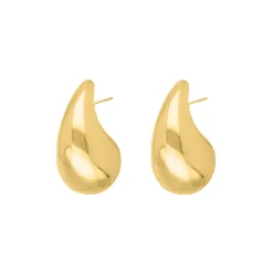 Finaste Chunky teardrop oorbellen goudkleurig Clearance
