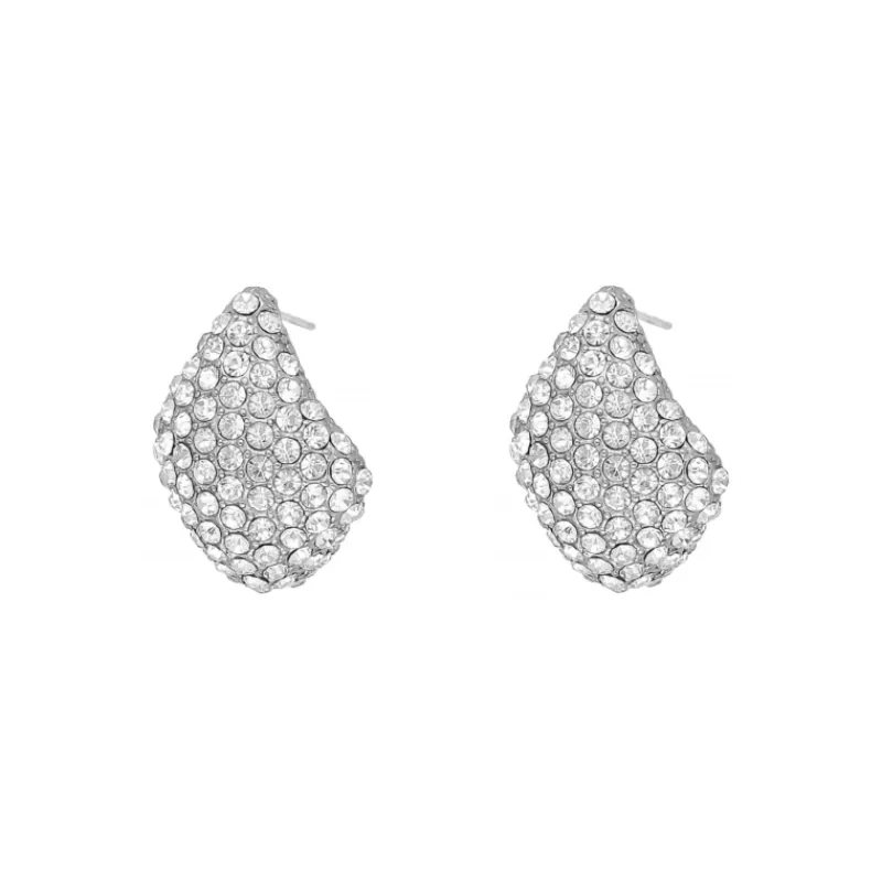 Finaste Chunky teardrop oorbellen met steentjes Hot