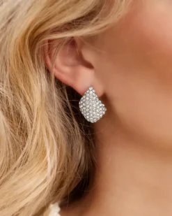 Finaste Chunky teardrop oorbellen met steentjes Hot