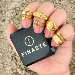 Finaste Chunky zegelring goud kleurig Online