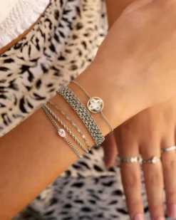 Finaste Clover armband 4 initials Hot