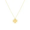 Finaste Clover ketting 4 initials goudkleurig Fashion