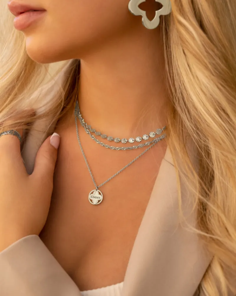 Finaste Clover ketting graveren New