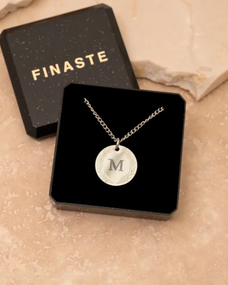 Finaste Coin necklace 1 initial Discount