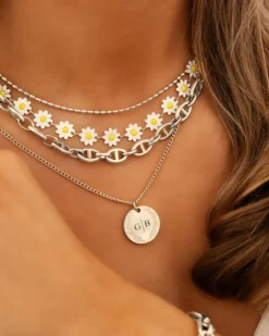 Finaste Coin necklace 2 initials Outlet