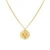 Finaste Coin necklace 3 initials goldplated Discount