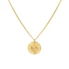 Finaste Coin necklace 2 initials goldplated Outlet