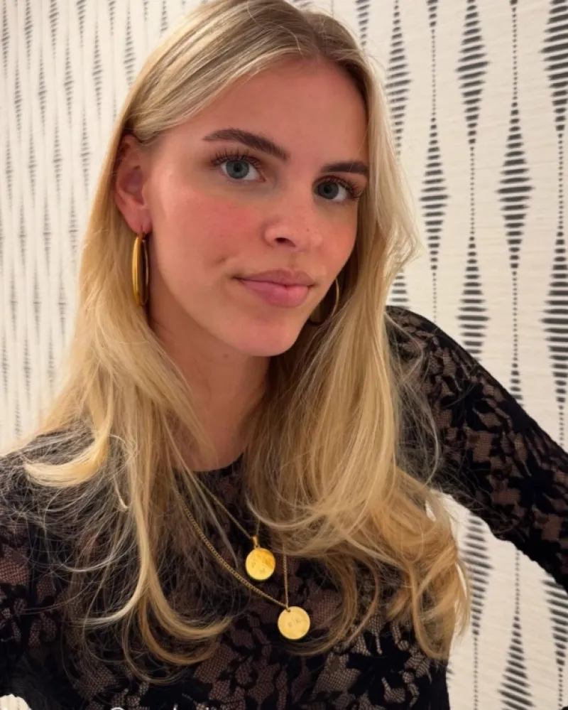 Finaste Coin necklace 2 initials goldplated Outlet