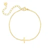 Finaste Cross armband goudkleurig Discount