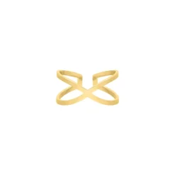 Finaste Cross-over ring goudkleurig Discount