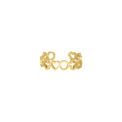 Finaste Cute symbols ring goudkleurig New