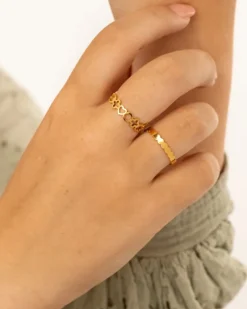 Finaste Cute symbols ring goudkleurig New