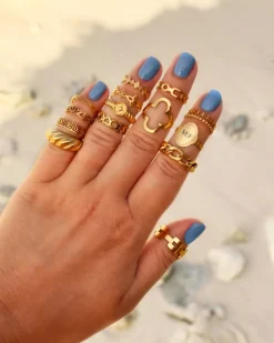Finaste Cute symbols ring goudkleurig New