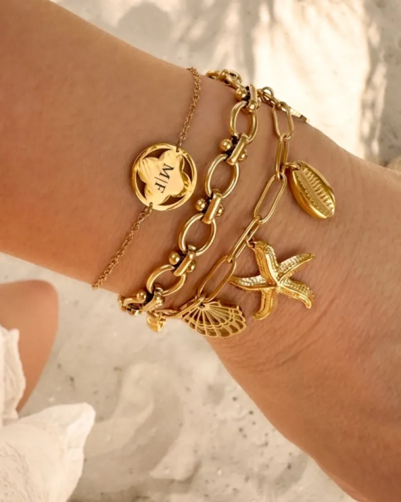 Finaste Diva chain bracelet goldplated Sale