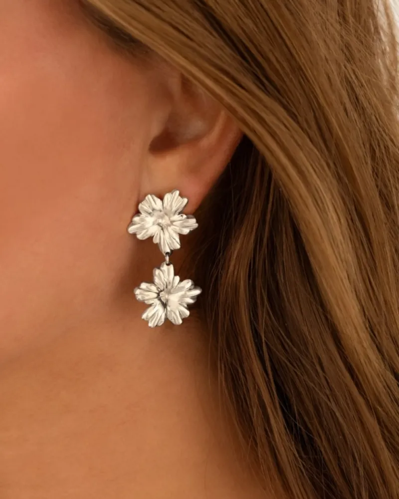Finaste Double flower oorbellen Hot