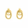 Finaste Double hoop oorbellen goudkleurig Fashion