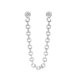 Finaste Double stud sparkle oorbel Online