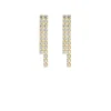 Finaste Double tennis earrings goldplated Outlet