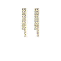 Finaste Double tennis earrings goldplated Outlet