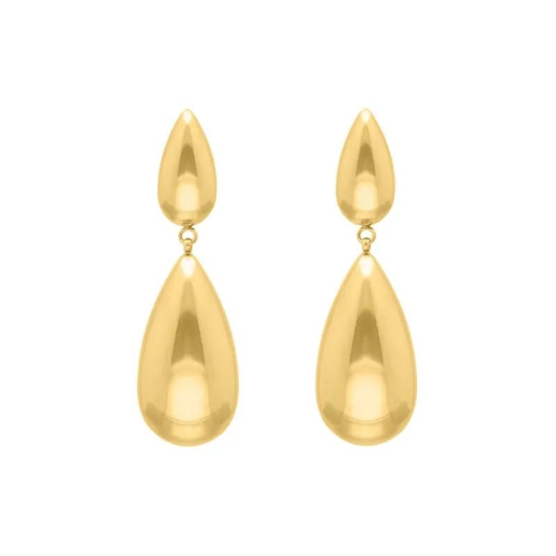 Finaste Druppel oorhangers kleur goud Hot