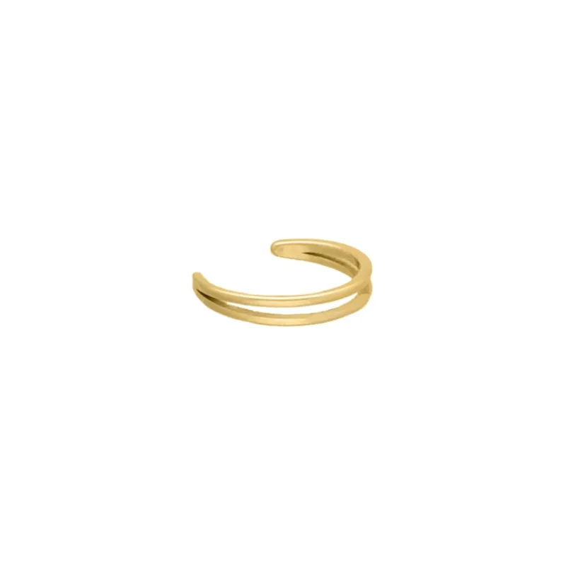 Finaste Dubbele ear cuff goudkleurig Outlet