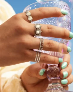 Finaste Dubbele ring chain & dots Outlet