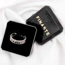 Finaste Dubbele ring chain & dots Outlet