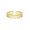 Finaste Dubbele ring chain & dots goudkleurig Discount