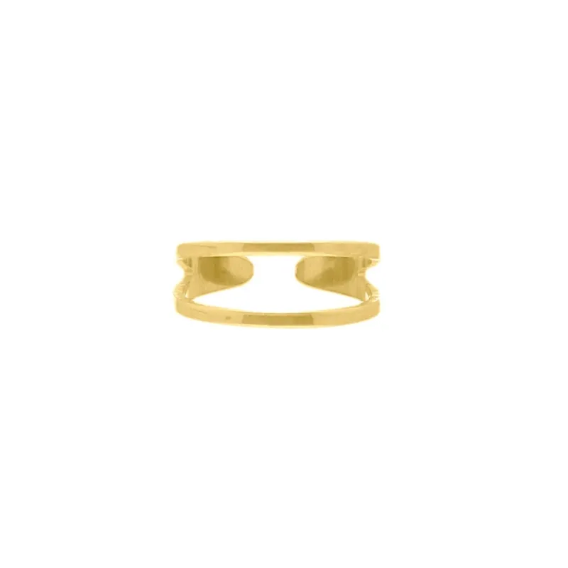 Finaste Dubbele Ring Verstelbaar Goud Kleurig Hot