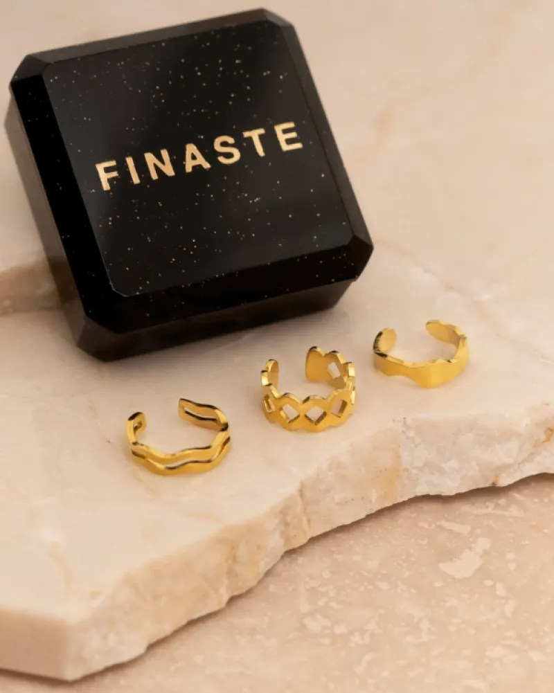 Finaste Ear cuff boho goud kleurig Hot