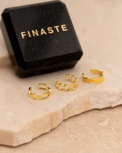 Finaste Ear cuff chain mix goud kleurig New