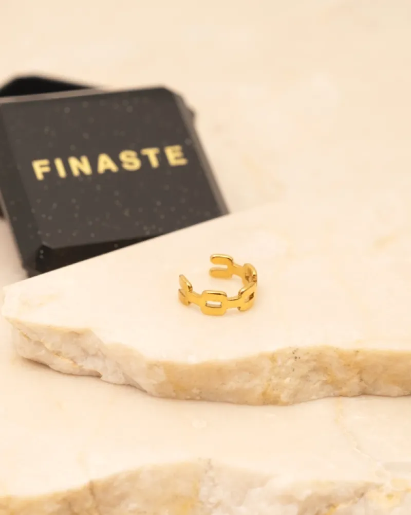 Finaste Ear cuff chains goudkleurig Fashion