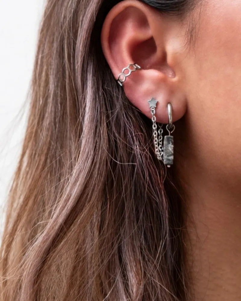 Finaste Ear cuff hexagon Best
