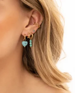 Finaste Ear cuff hexagon goud kleurig Online