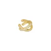 Finaste Ear cuff met steentjes goudkleurig Discount