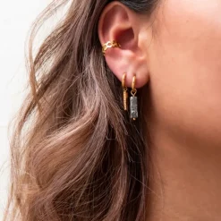 Finaste Ear cuff ruitjes goud kleurig Hot