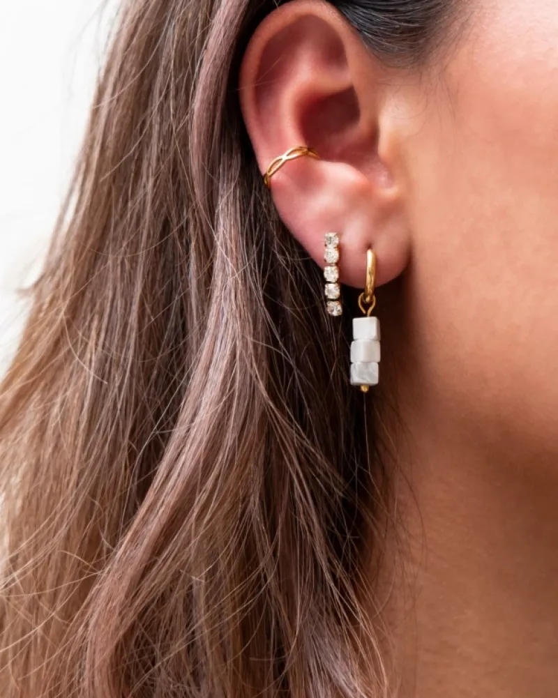 Finaste Ear cuff schakels kleur goud Outlet