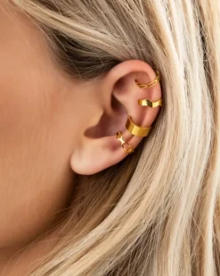 Finaste Ear cuff schakels kleur goud Outlet