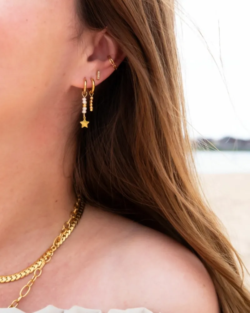 Finaste Ear cuff schakels kleur goud Outlet