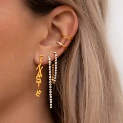 Finaste Ear cuff schakels kleur goud Outlet