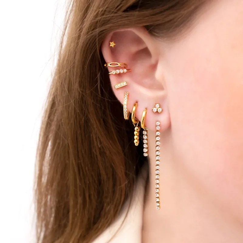 Finaste Ear cuff schakels kleur goud Outlet