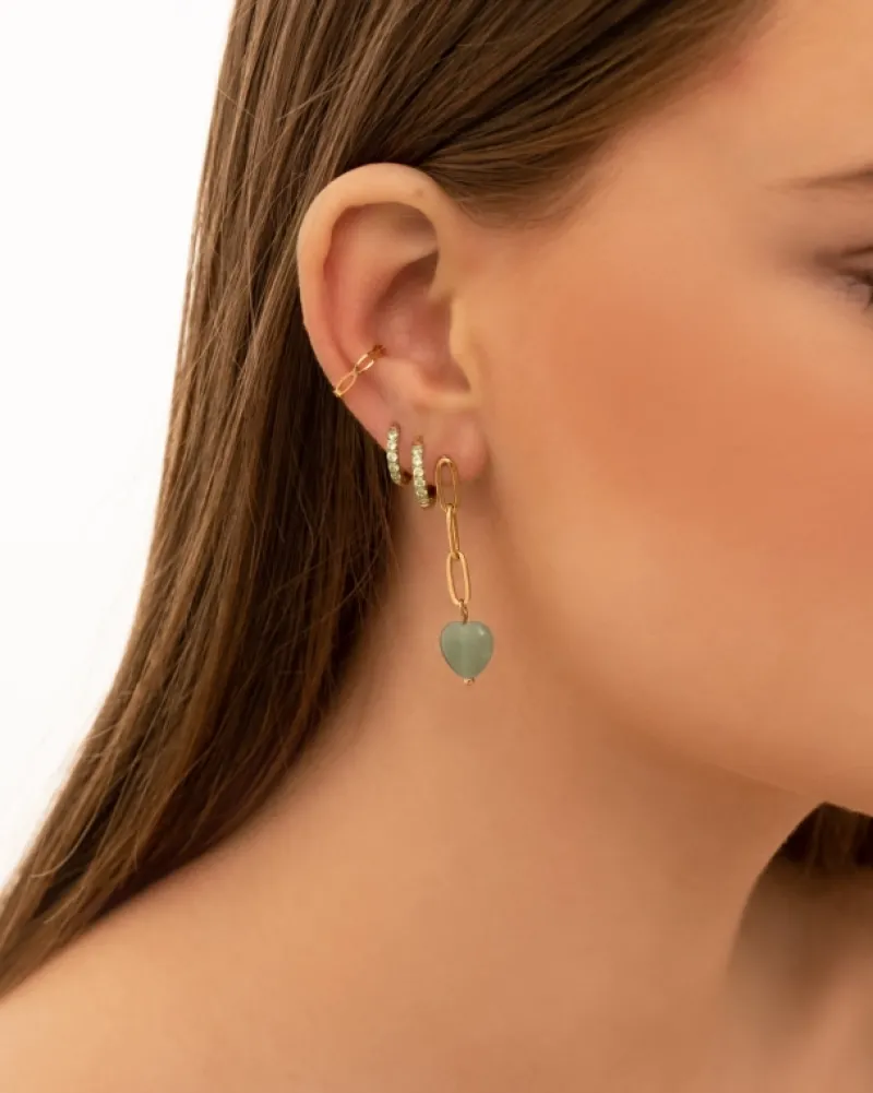 Finaste Ear cuff schakels kleur goud Outlet
