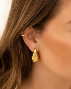 Finaste Ear cuff zigzag goudkleurig Fashion