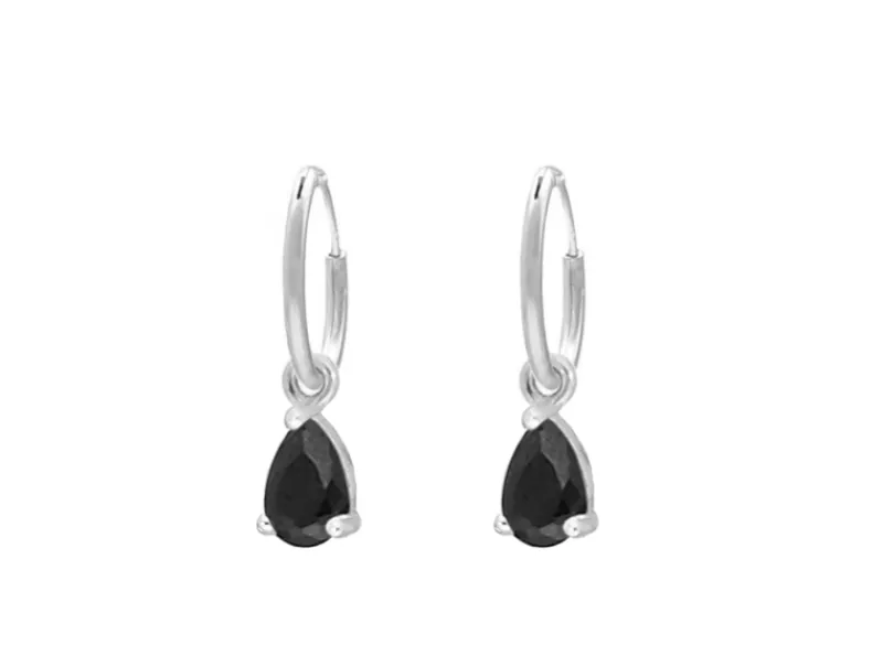 Finaste Earrings black drop Outlet