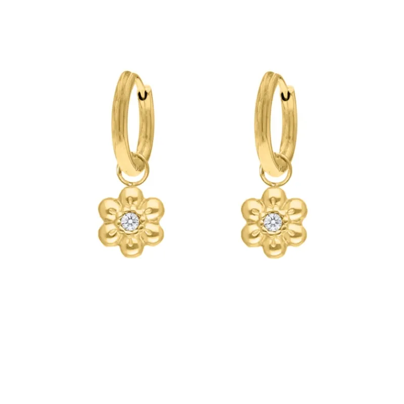 Finaste Earrings daisy flower goldplated Outlet
