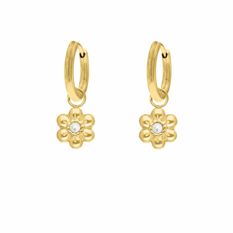 Finaste Earrings Daisy Pearl goldplated Best