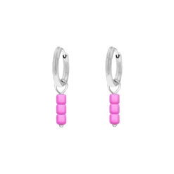 Finaste Earrings neon pink stones Best