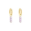 Finaste Earrings purple stones goldplated Sale