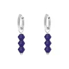 Finaste Earrings triple blue beads Outlet